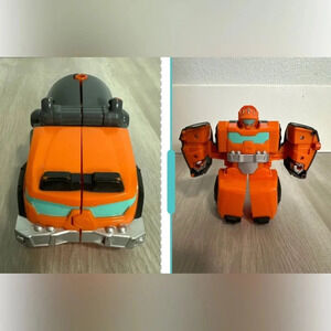 TRANSFORMERS RESCUE BOTS ACADEMY HOIST Flatbed Toy Truck Academy Rescue Team